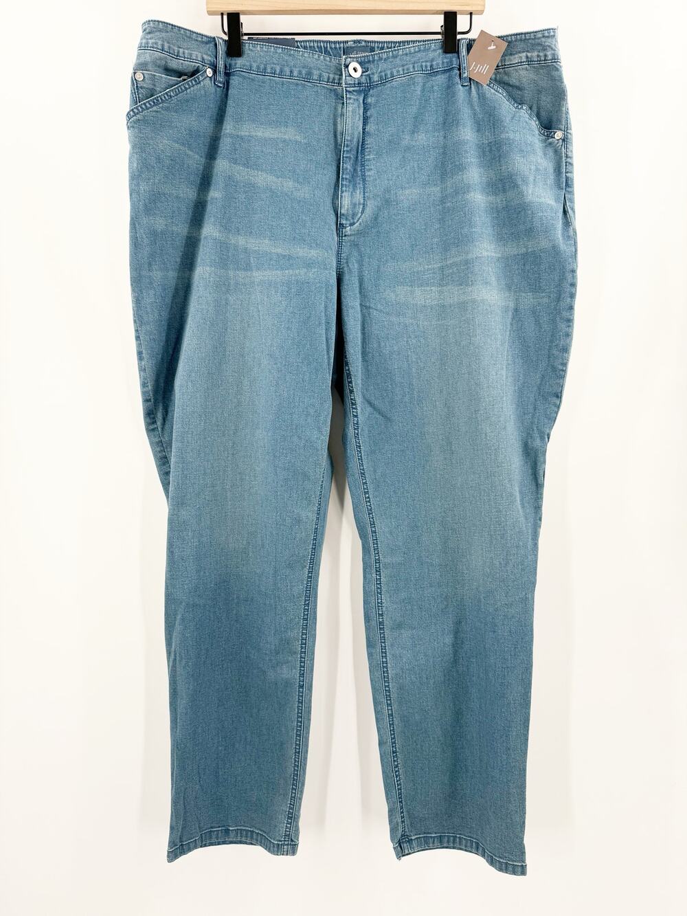 J.JILL Denim Jeans SZ 22R NWT Tried & True Wash Straight Leg Plus Curvy Stretch